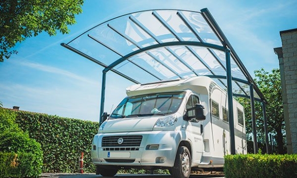 Carports voor motorhomes